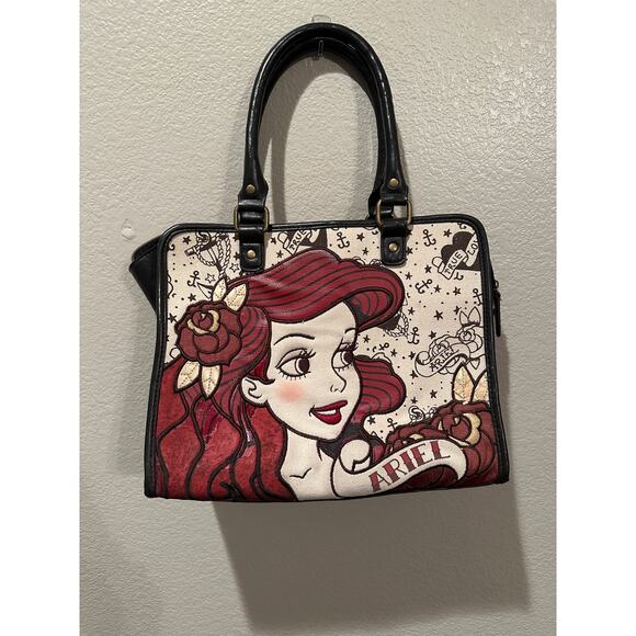Disney Loungefly Ariel Little Mermaid True Love Tattoo Tote - Picture 1 of 7